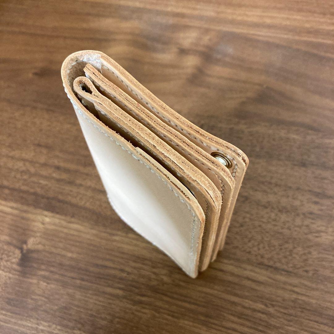 ☆ハンドメイド 255☆本革 牛革 ヌメ革 総手縫い ミニトラッカー