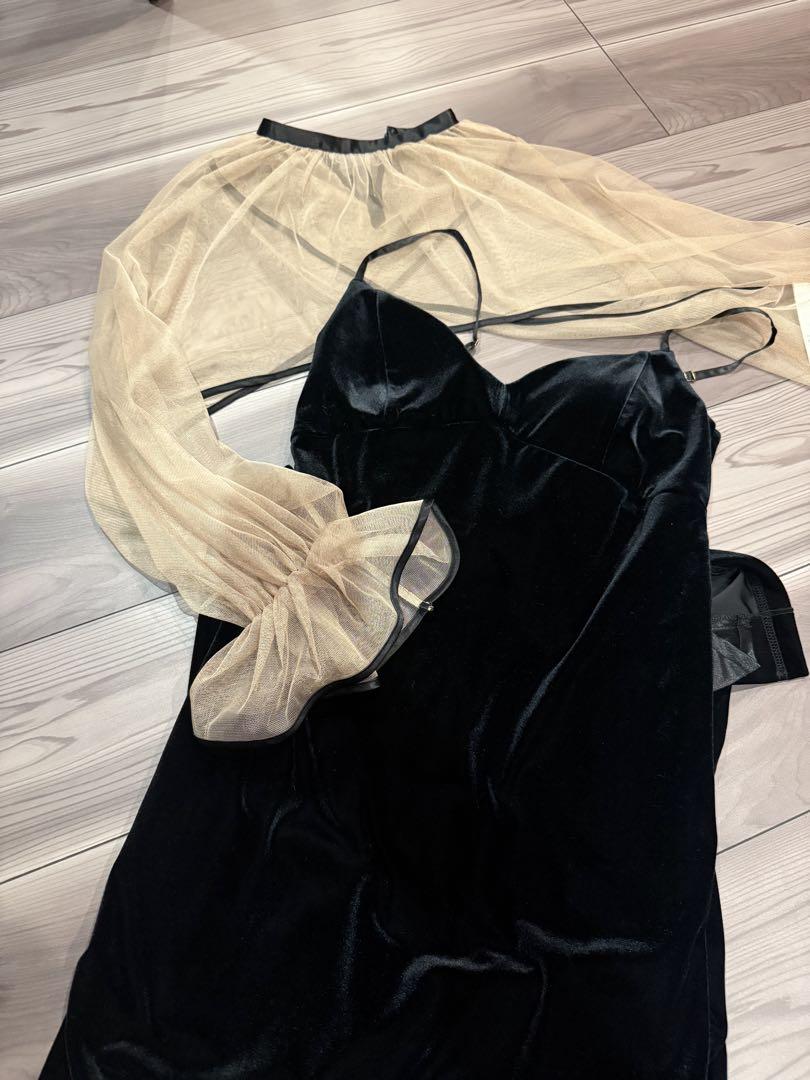 スーツ・フォーマル・ドレス ameri vintage MANY WAY TULLE VEIL DRESS