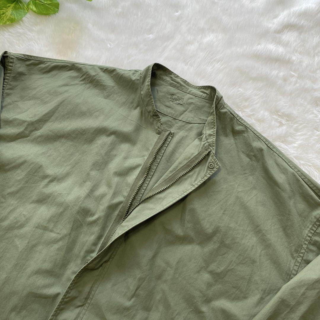 MUJILABO 撥水高密度織りスタンドカラージャケット　男女兼用　L-XL