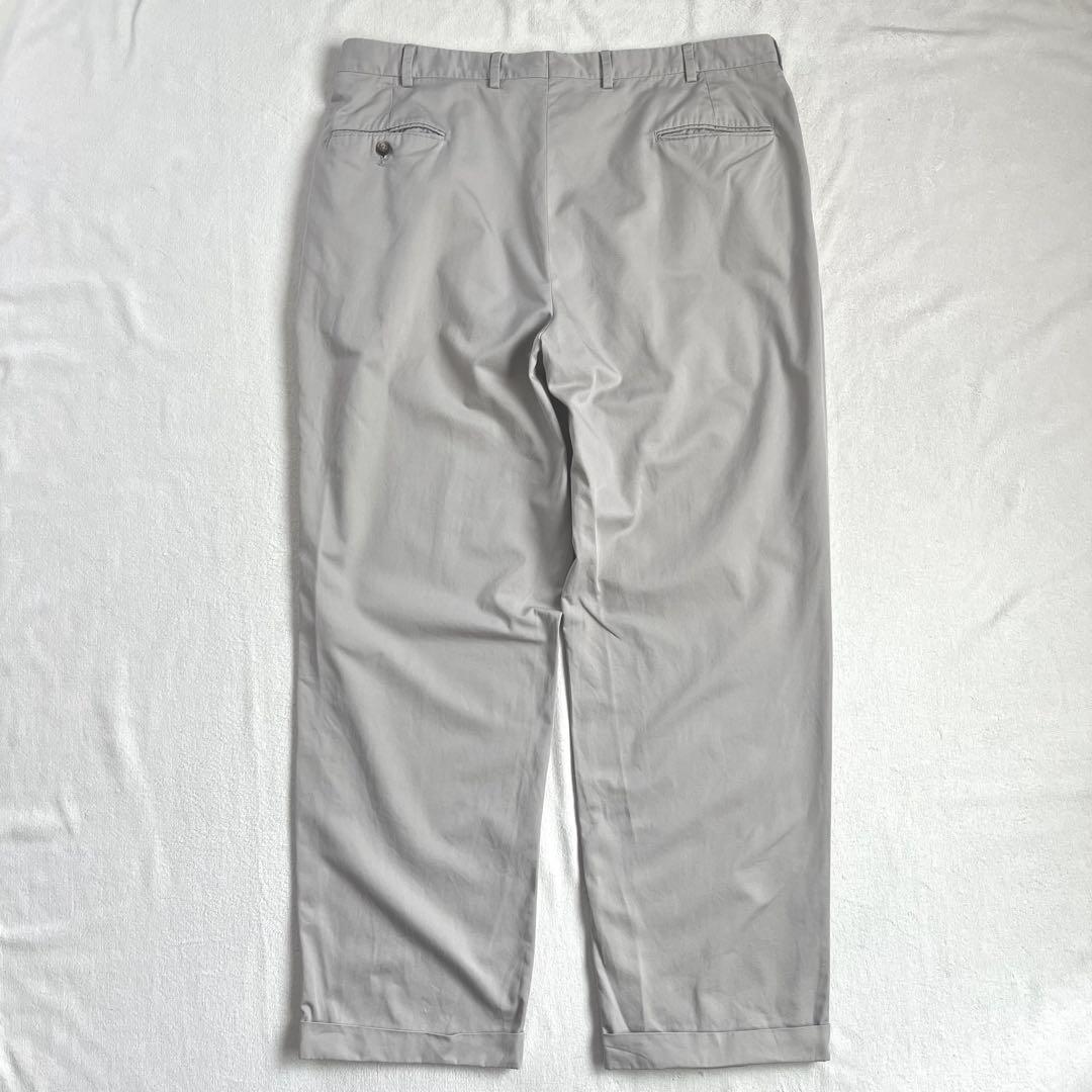90s USA製 BROOKS BROTHERS ツータック チノパンツ W38