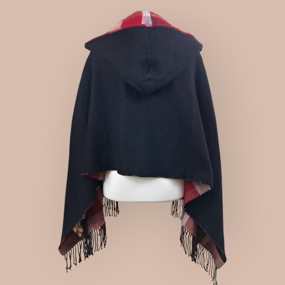 美品 BlueLabel crestbrige フード付きストール
