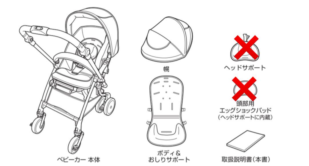 コンビ スゴカルSwitch エッグショック AS ベビーカー
