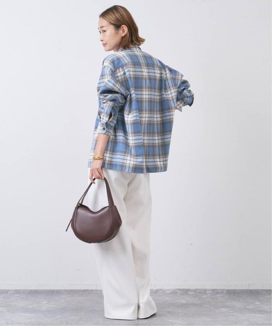 美品＊ドゥーズィエムクラス チェックネルシャツ