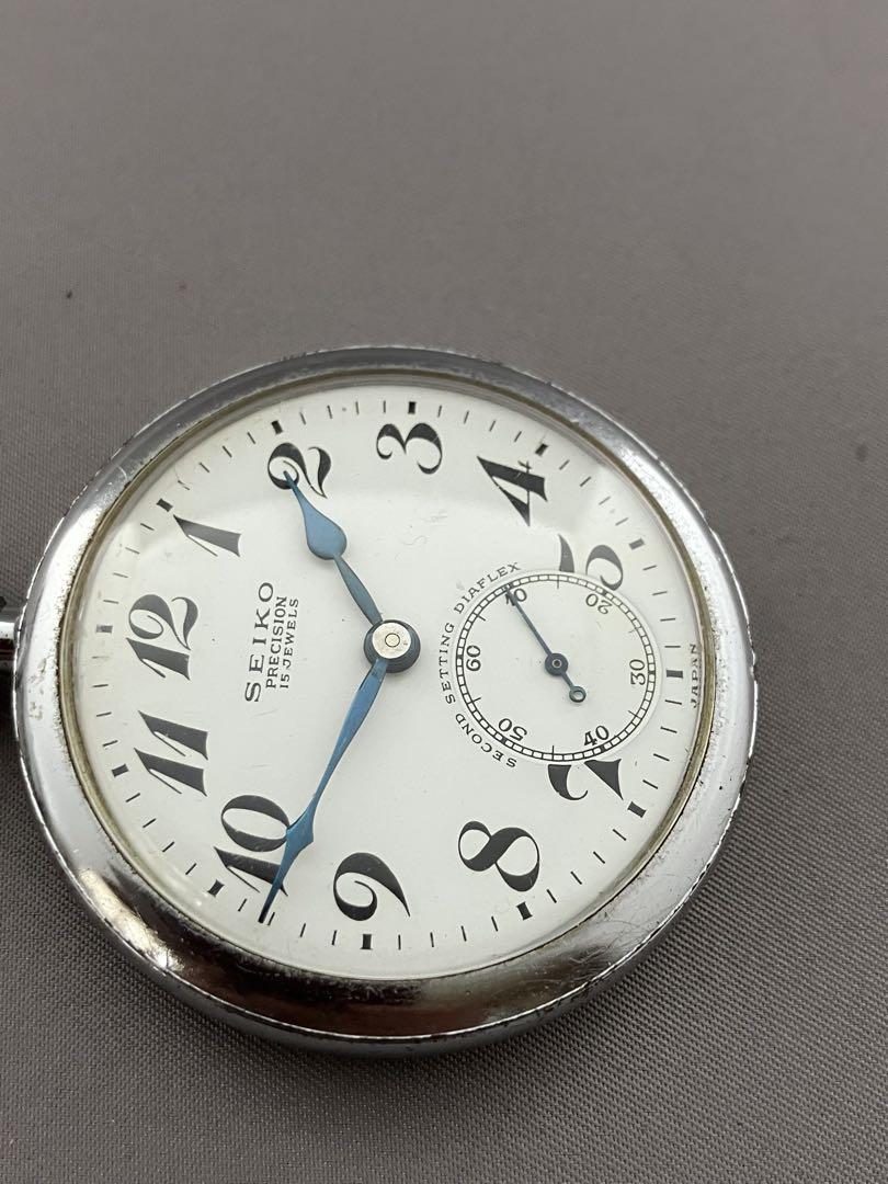 国鉄時代の懐中時計　昭和4２年　19セイコー　稼働品