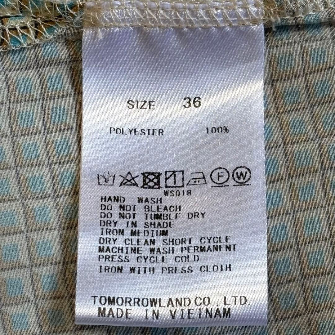 2023AW Ballsey ブロックモチーフプリント ボウタイブラウス 2023AW Ballsey ブロックモチーフプリント ボウタイブラウス