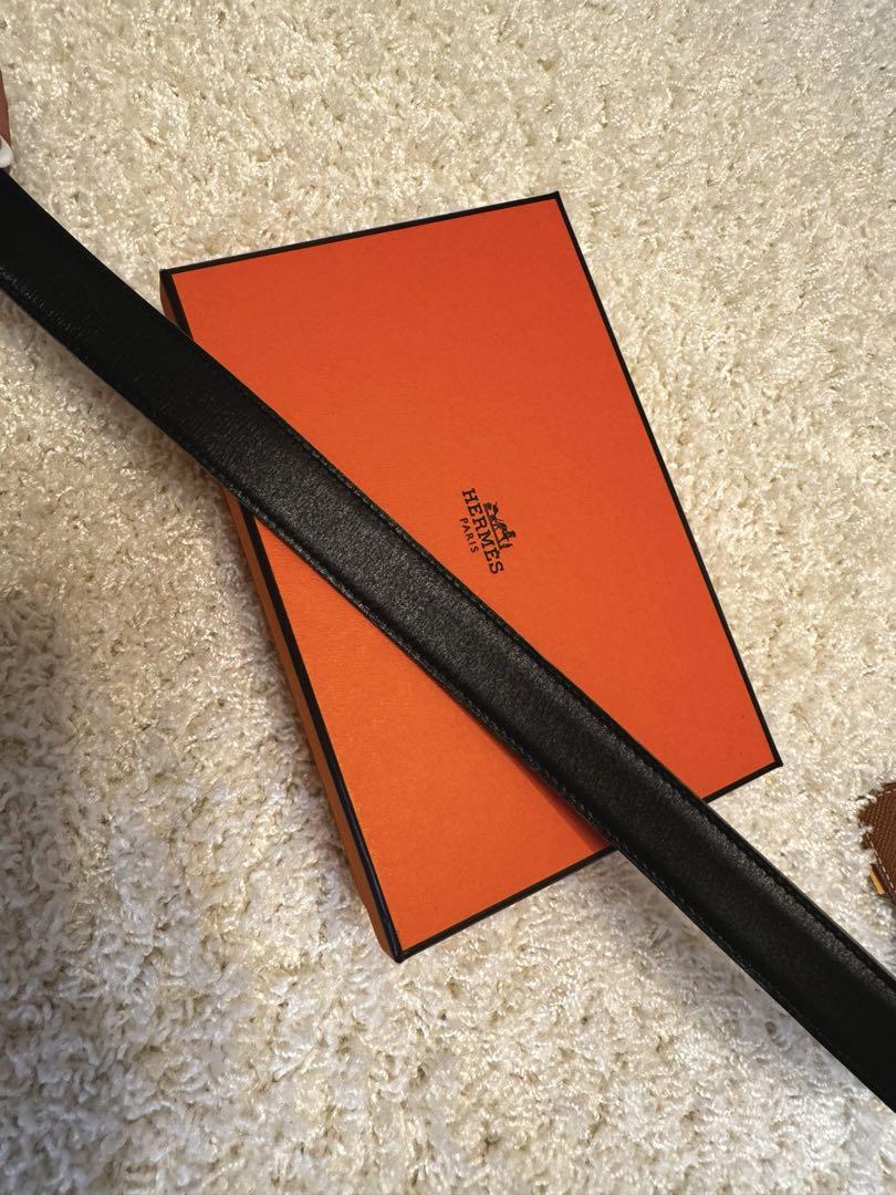 HERMES ベルト H型バックル 黒 レザー HERMES ベルト H型バックル 黒 レザー