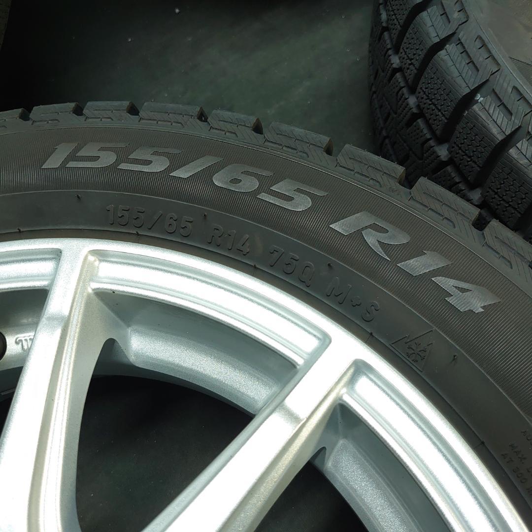 社外アルミ 155/65R14 タント ムーヴ ココア N-BOX ワゴンR