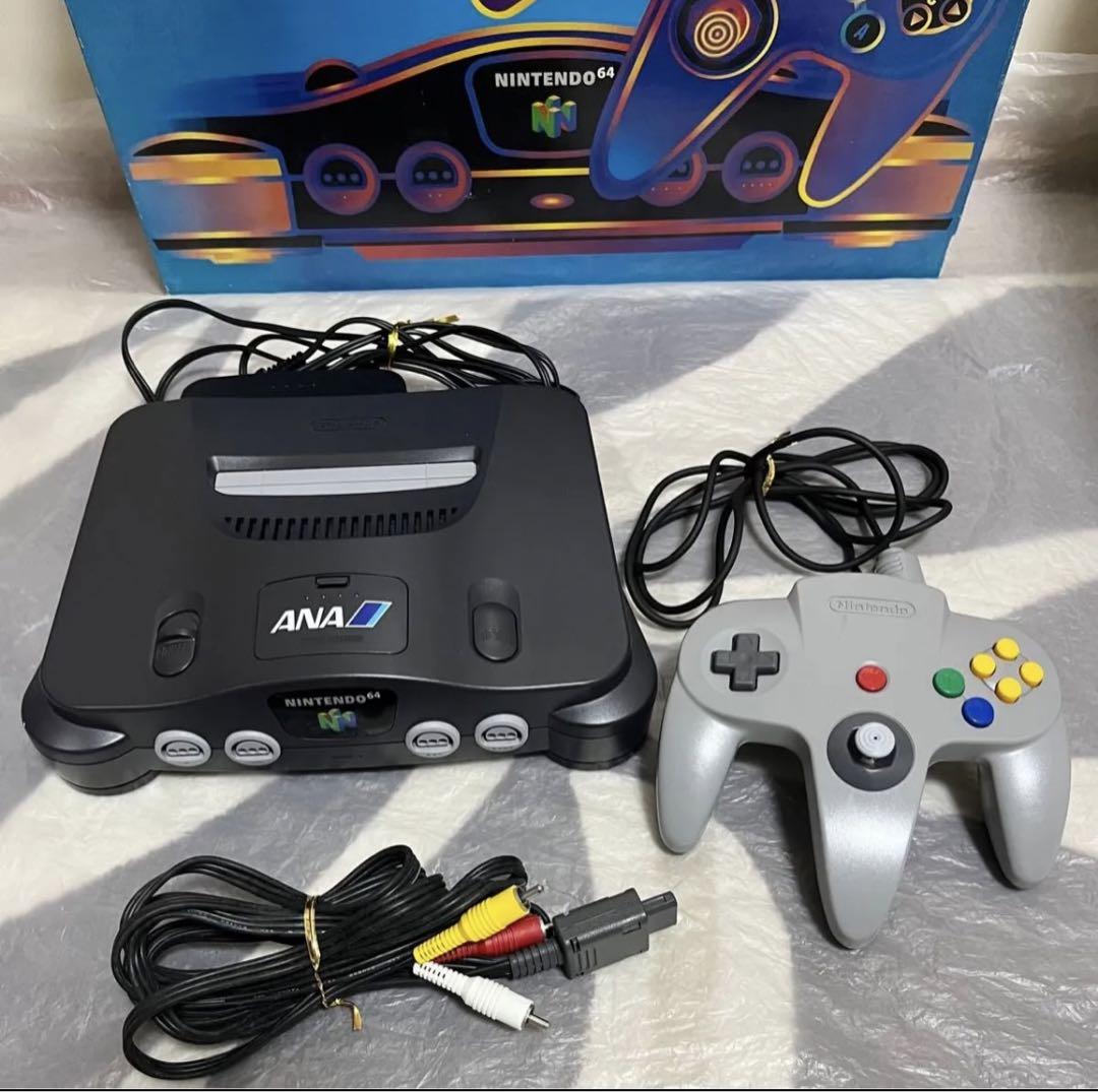 【超美品】ANA限定 Nintendo64 ニンテンドー64 本体　箱あり 超美品】ANA限定 Nintendo64 ニンテンドー64 本体 箱あり - メルカリ