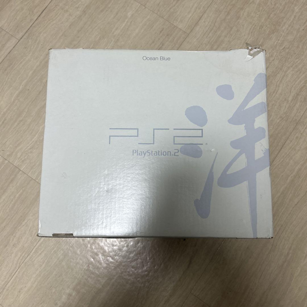 SONY PS2 本体 SCPH37000 オーシャンブルー 一式　ジャンク