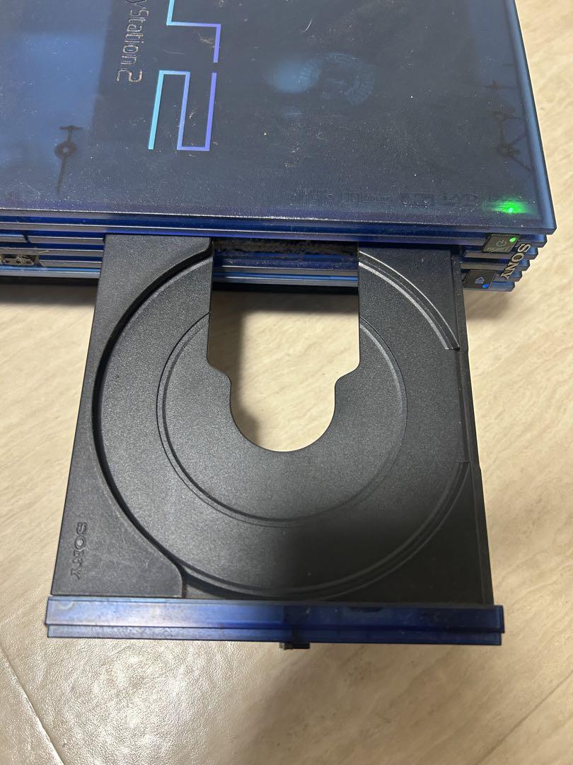 SONY PS2 本体 SCPH37000 オーシャンブルー 一式　ジャンク