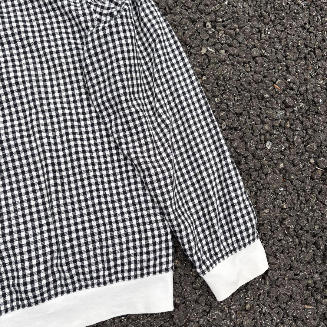 17ss supreme ギンガムチェック ポロシャツ 長袖