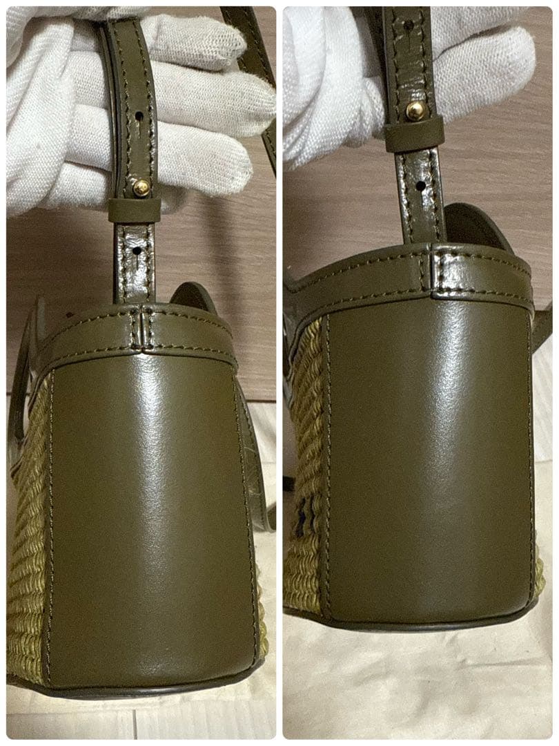 【美品】MARNI マルニ トロピカリア マイクロバッグ オリーブ ショルダー