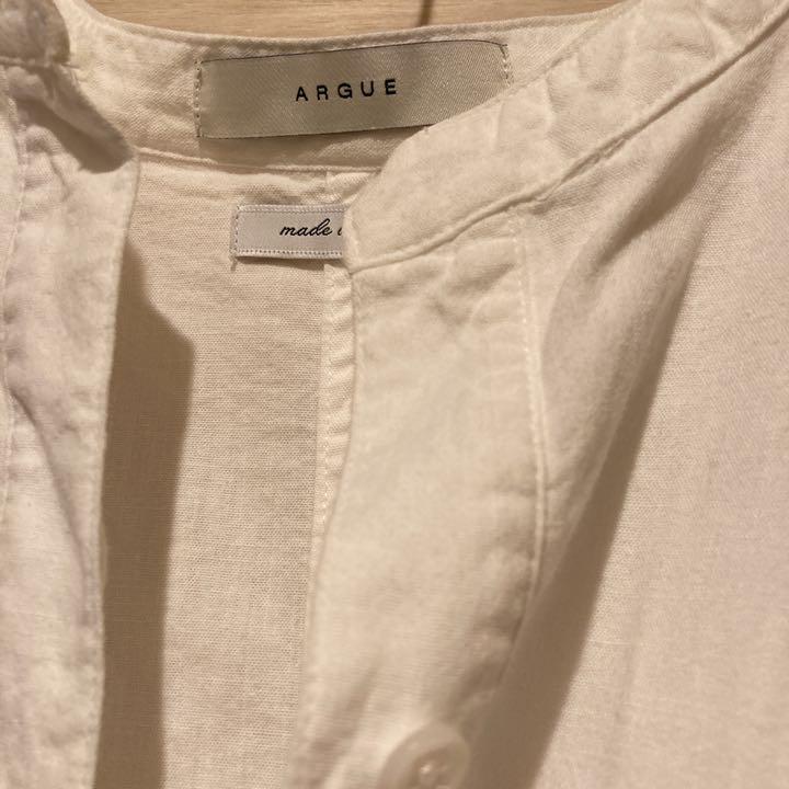 お買い得 argue コットンダンガリーノーカラーシャツ FMvW6-m75270078149 在庫限定品