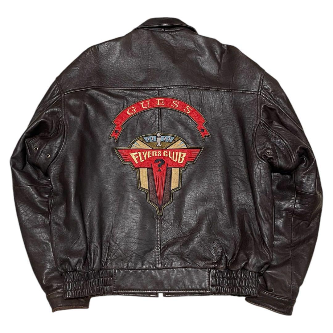80s GUESS レザージャケット FLYERS CLUB - メルカリ 80s GUESS レザージャケット FLYERS CLUB - メルカリ