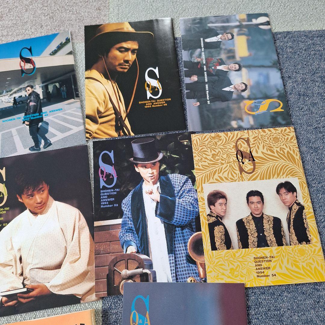 少年隊 FC会報　４冊セット(No.3・４・５・６) 少年隊 会報 写真集 セット - メルカリ