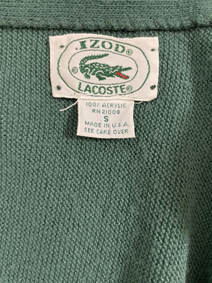 IZOD Lacoste グリーン ヴィンテージ カーディガン S あいみょん