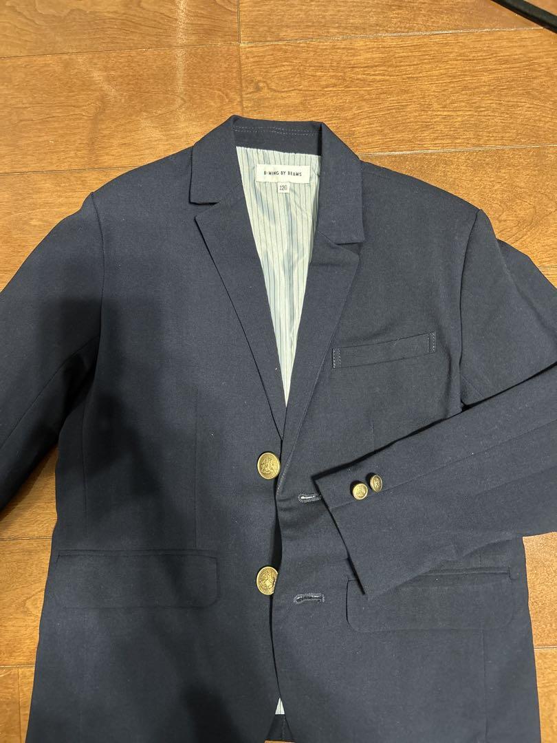 入学式 ネイビー スーツ ブレザー ジャケット 男の子 120cm