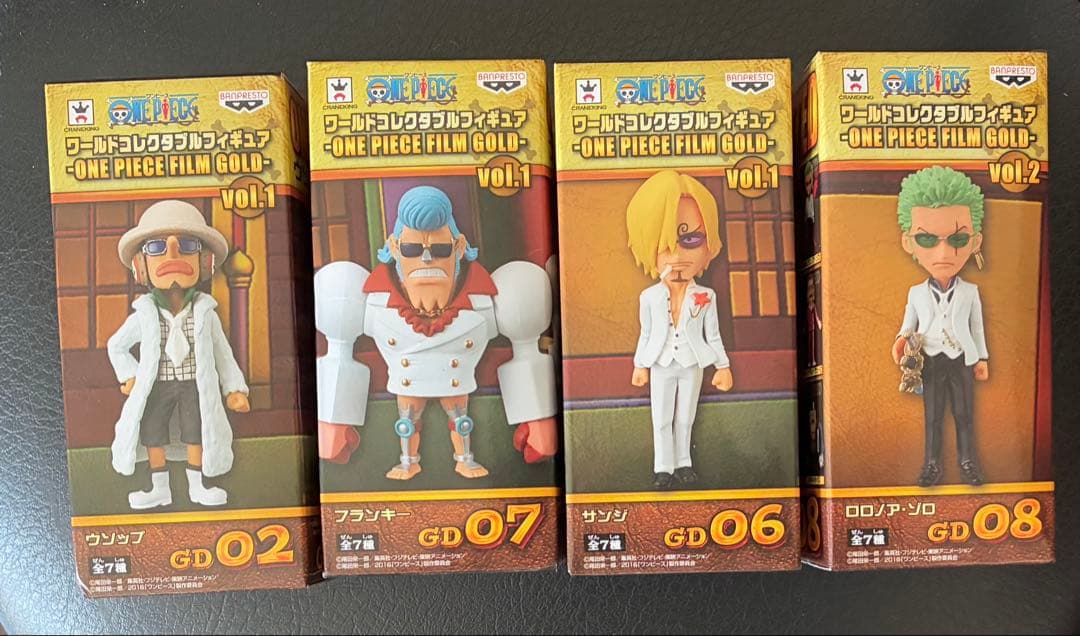 ワンピース FILM GOLD ゾロ サンジ ウソップ フランキー 4体