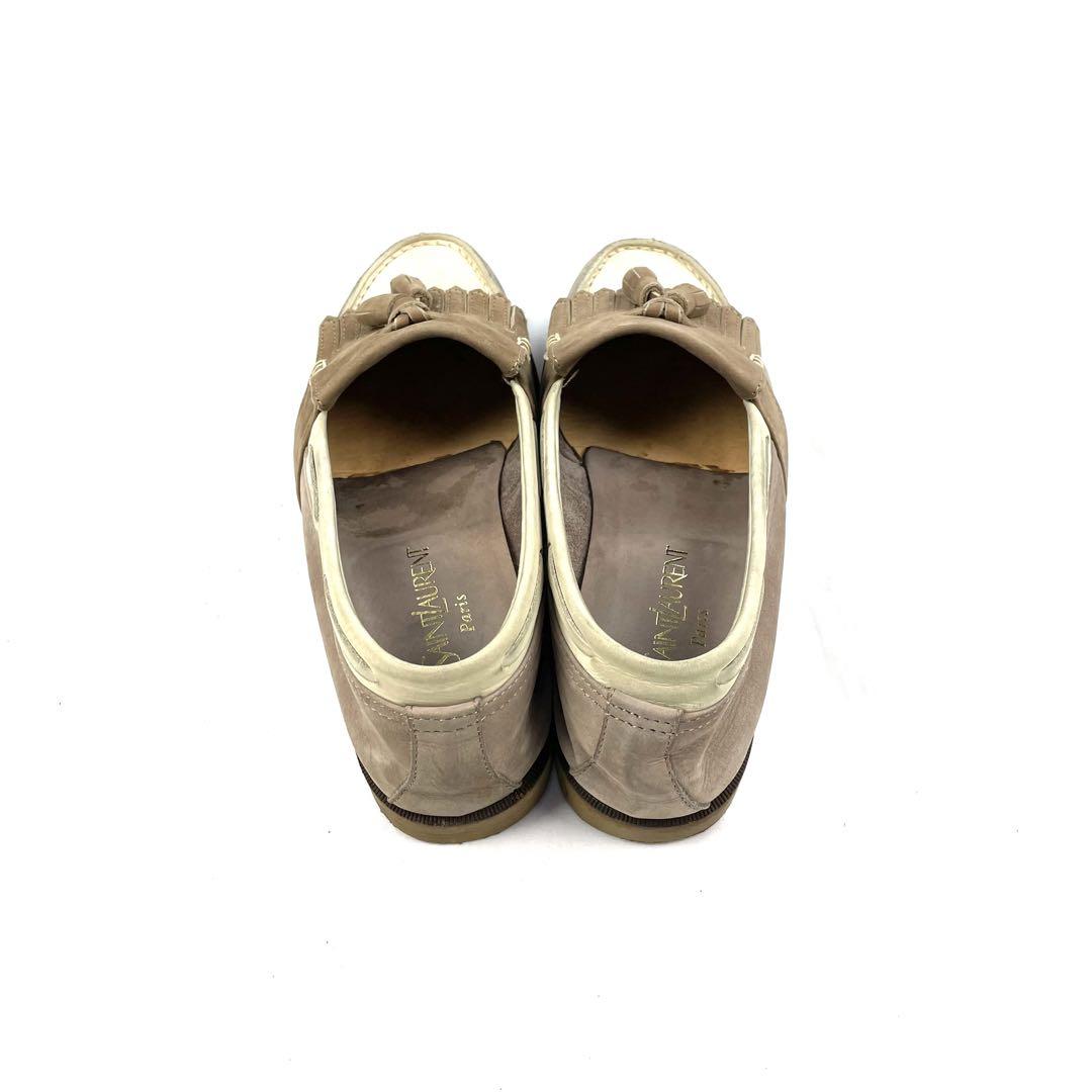 至高の逸品】 YVES SAINT LAURENT 革靴 モカシン JAPAN メンズ