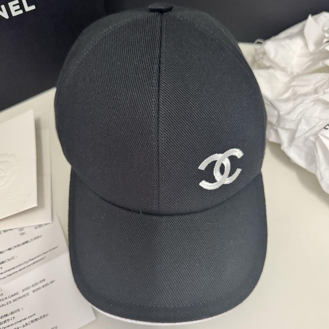 ※くろべーページです※CHANEL 25ロゴ キャップ ブラック