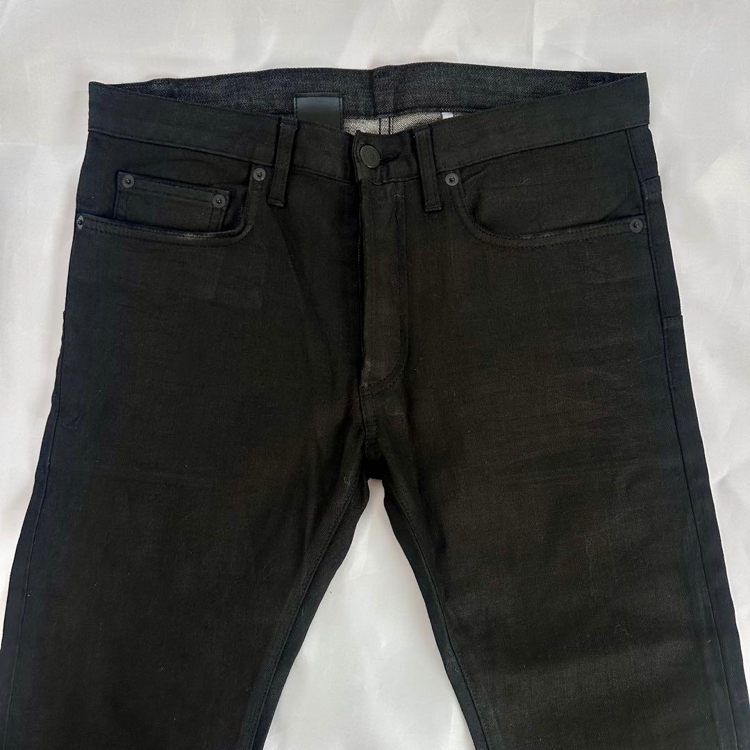 08SS Dior Homme コーティング ブラックデニム 30 ラスター