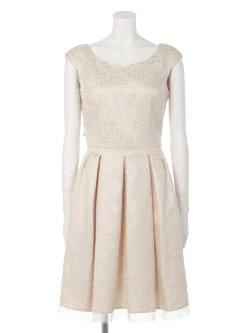新品★アプワイザーリッシェのラメジャガードタックドレス★結婚式にパーティーに 新品☆アプワイザーリッシェのラメジャガードタックドレス☆結婚
