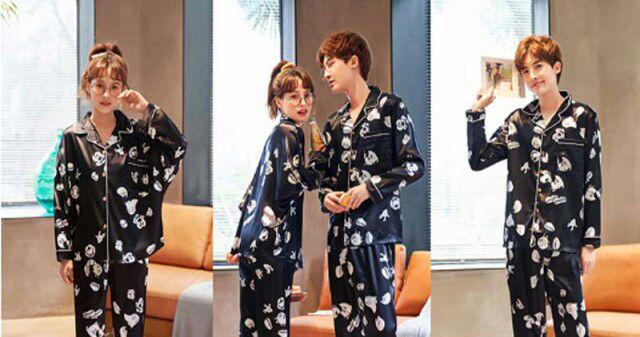 ミッキーパジャマ 上下セット カップルペアルック 春秋夏ルーム