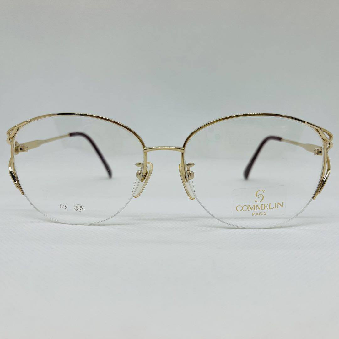 ヴィンテージ COMMELIN PARIS 眼鏡フレーム ハーフリム 日本製
