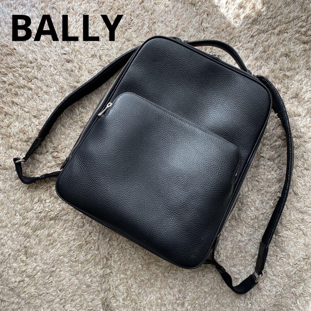 極美品✨BALLY バリー　リュック　バッグパック　ビジネス　2way ブラック