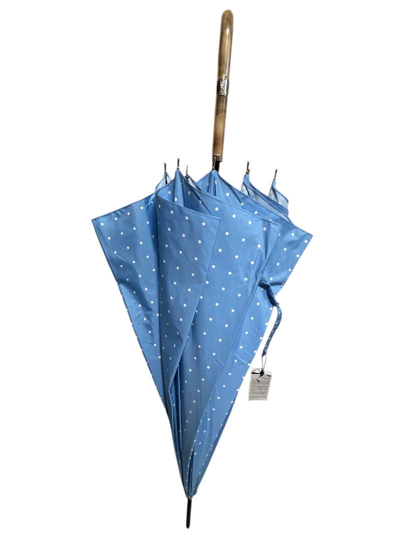 限定セール サックス 約60cm 長雨傘 ラルフローレン ドット柄 メルカリ - 小物