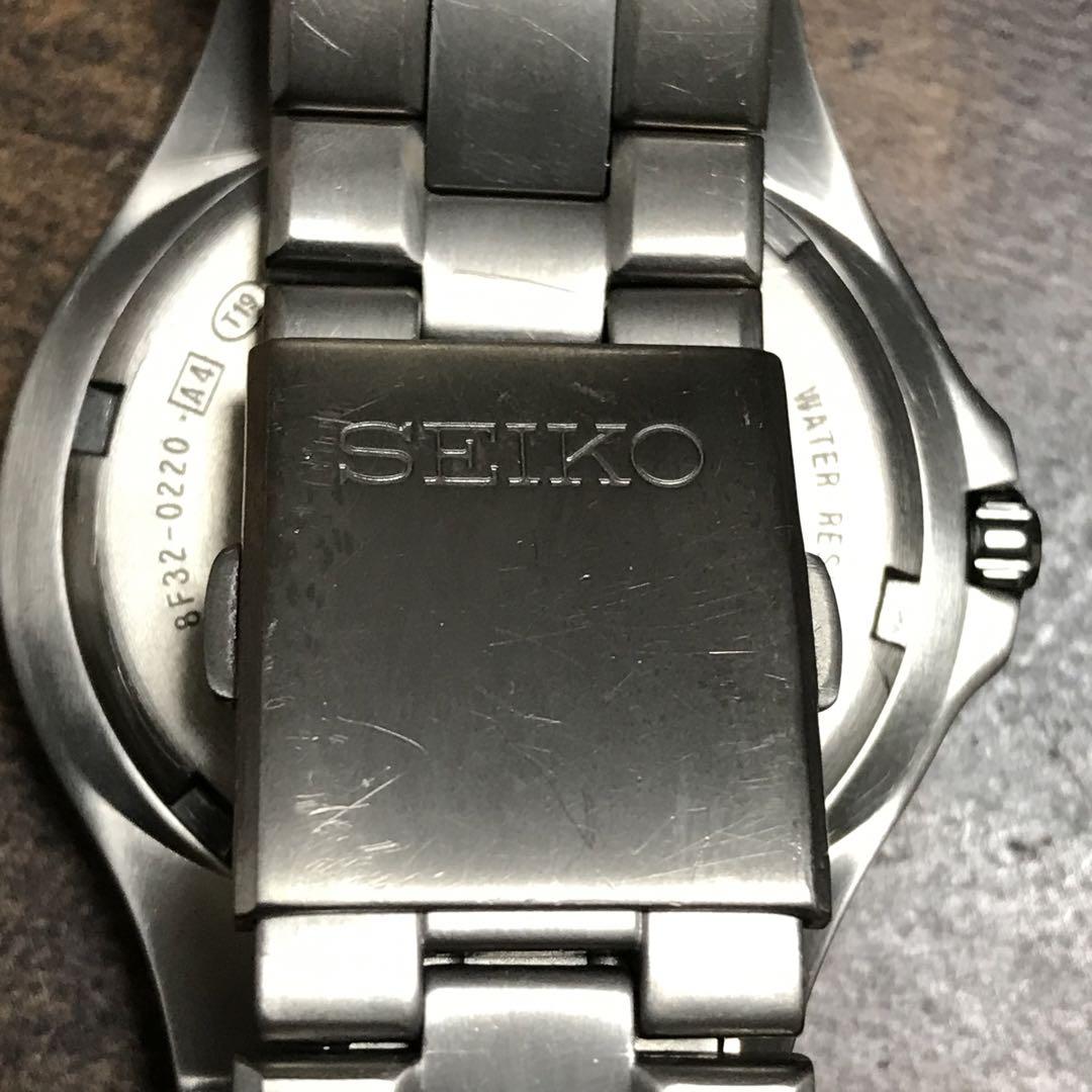 SEIKO TITANIUM 8F32-0220 JAPAN メンズ腕時計 SEIKO TITANIUM 8F32-0220 JAPAN メンズ腕時計 - メルカリ