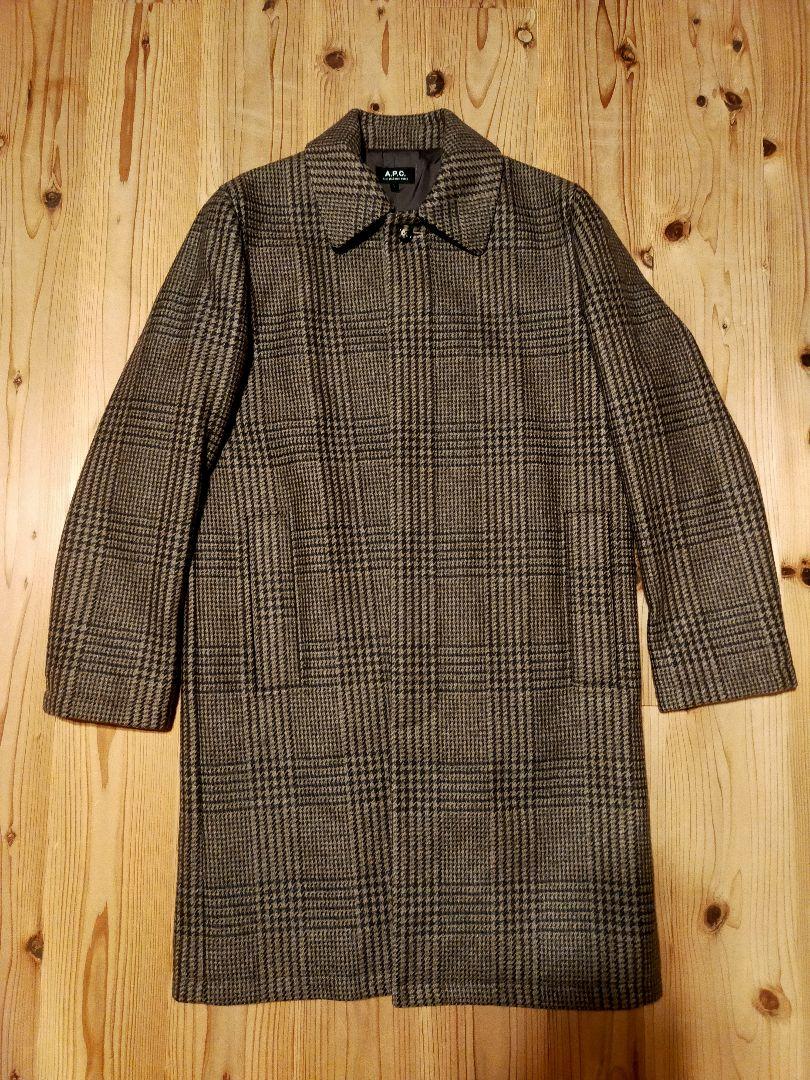 新品同様 A.P.C アーペーセー ウールステンカラーコート