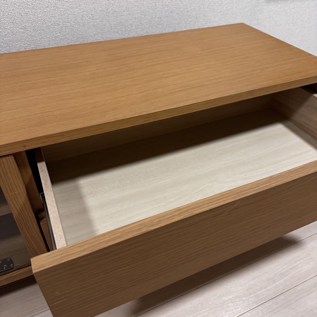 【美品】MUJI オークAVラック 幅150㎝ TV台