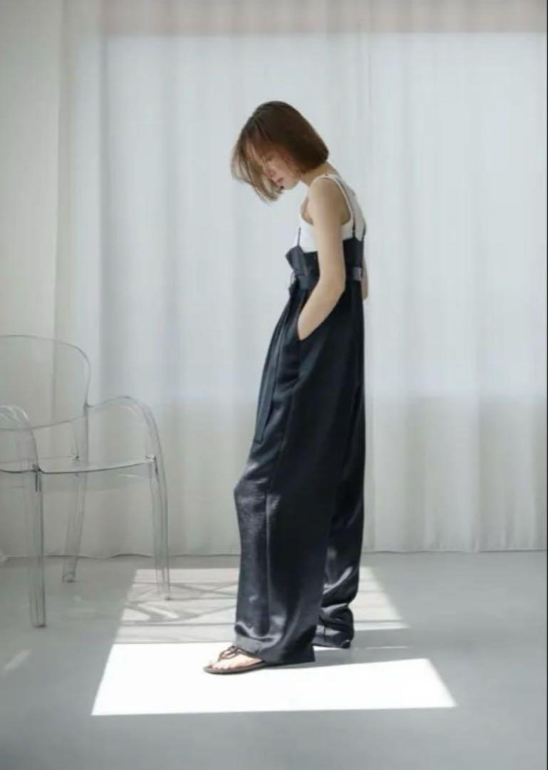 激安アウトレット処分市 | 激安通販のイーサプライ roughlow◇otona メルカリ - ネイビー salopette wide satin サロペット・オーバーオール・オールインワン