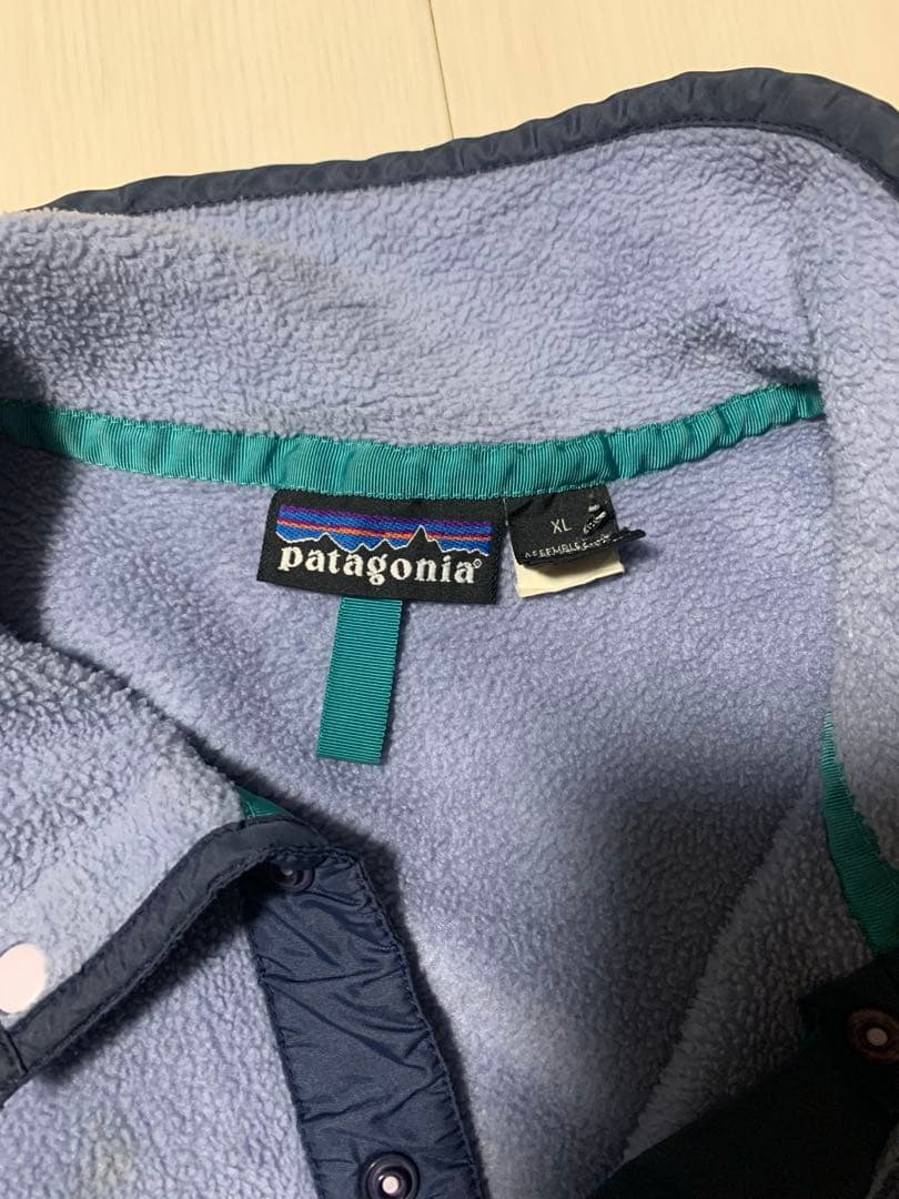 PATAGONIA パタゴニア スナップt フリース ジャケット 雪なし 水色XL LL patagonia KANDAIZUMI_COM