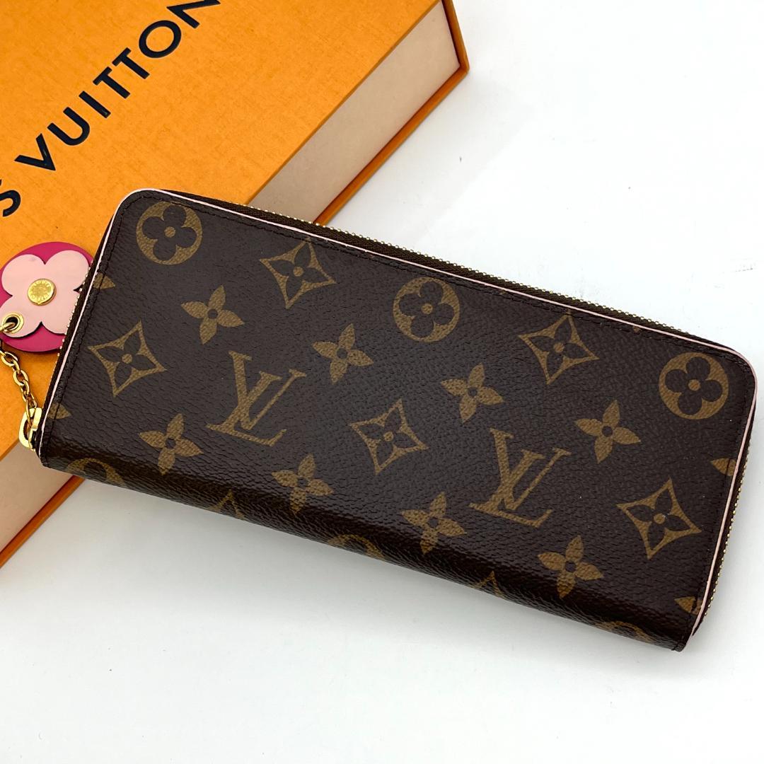 ルイヴィトン　ポルトフォイユクレマンス　モノグラム　フラワー　長財布