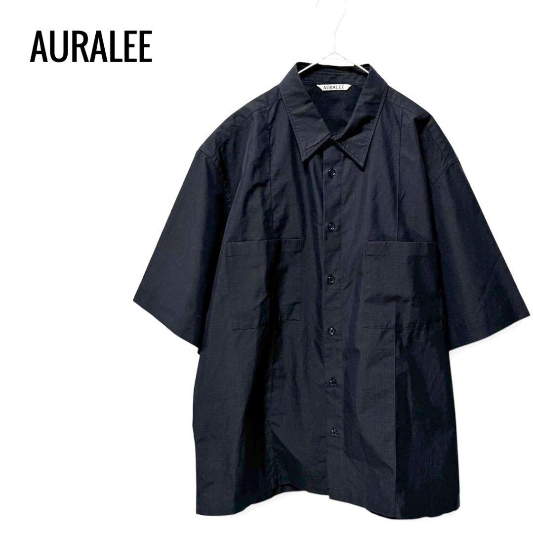 トップス AURALEE 21SS RIPSTOP HALF SLEEVED SHIRTS
