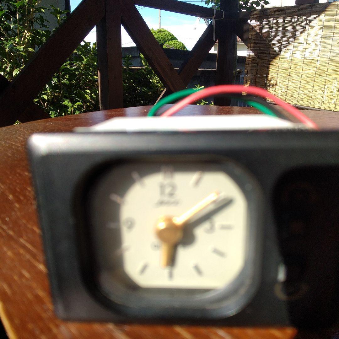 ジムニー11-22純正アナログJVC 時計 DC12V プラグ式 黒 - メルカリ