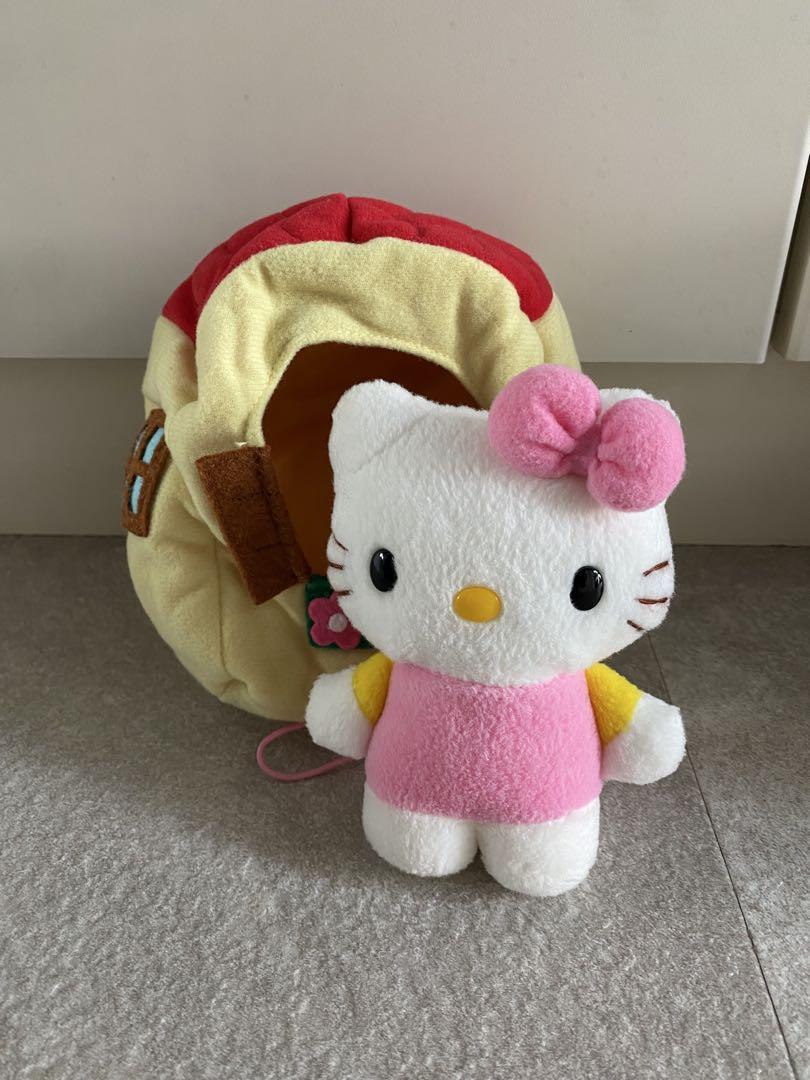 90年代物☆レア☆ハローキティ お家とリンゴのぬいぐるみセット