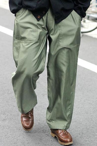 INTERIMギザバックサテンエアフォースメカニックパンツ