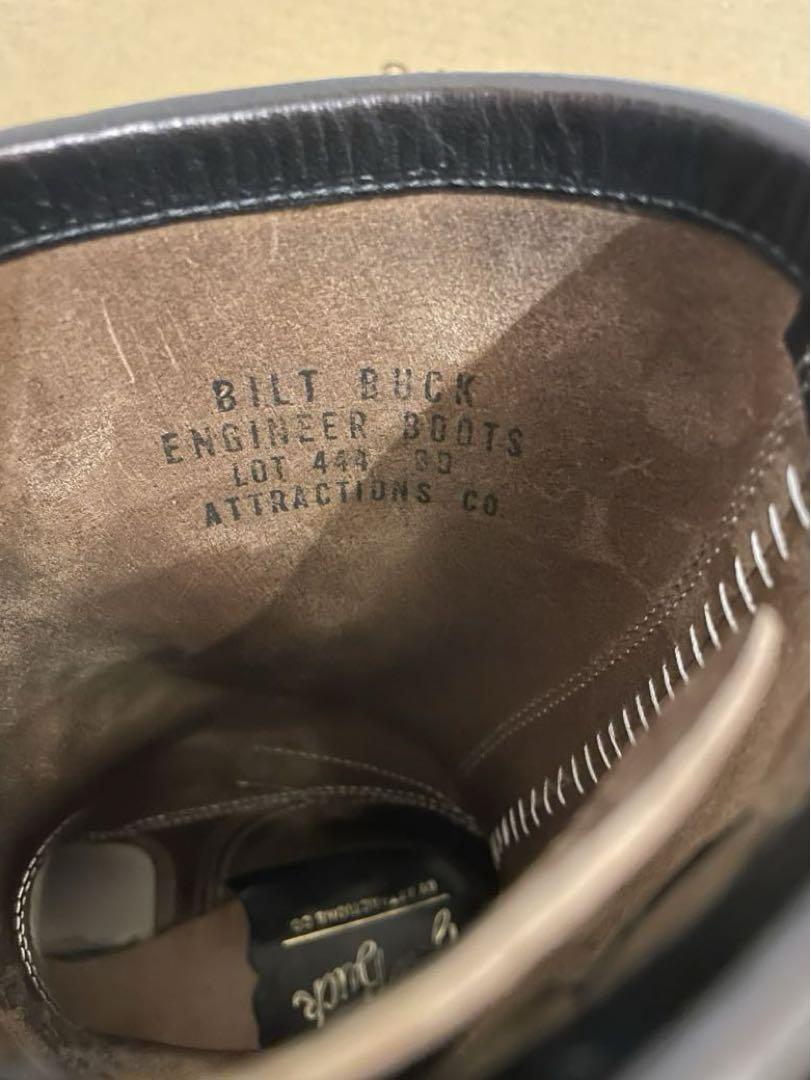 ビルトバックlot.444 エンジニアブーツ　アトラクションズ　8D