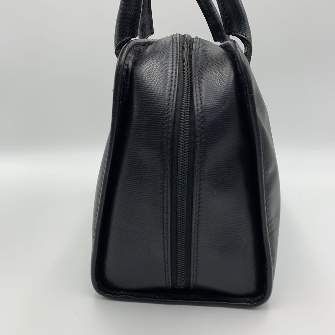 【美品】CELINE セリーヌ 2way ミニボストン サークル金具 ブラック
