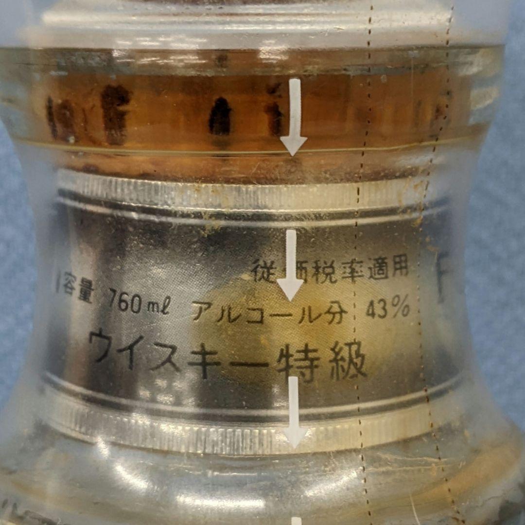ニッカフォーチュン'80　特級従価税　760ml 43%　古酒未開栓　箱あり
