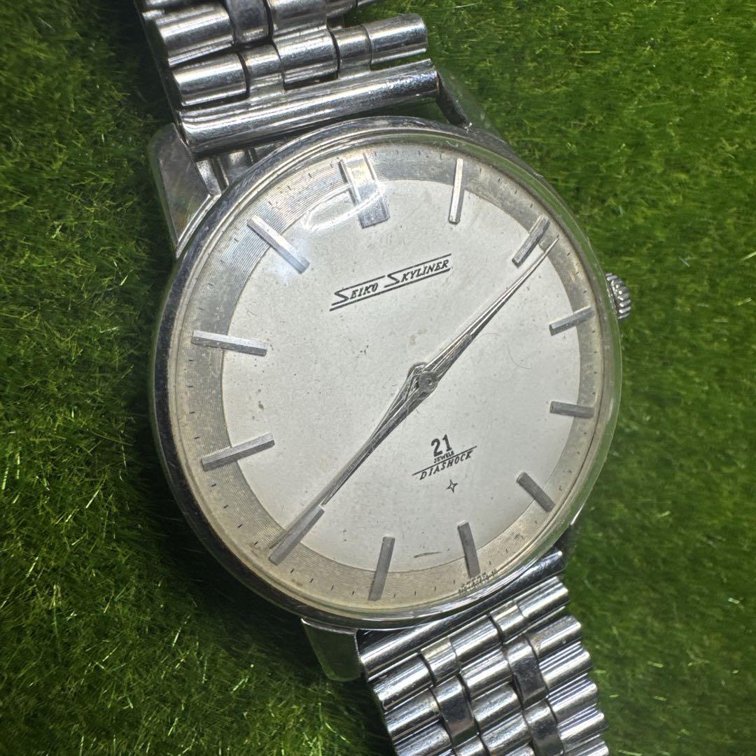 SEIKO SKYLINER DIASHOCK ヴィンテージ 手巻腕時計