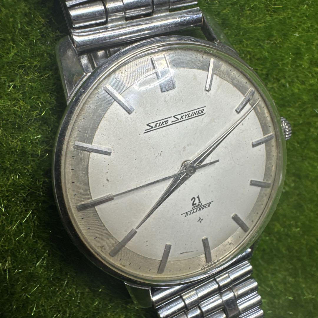 SEIKO SKYLINER DIASHOCK ヴィンテージ 手巻腕時計