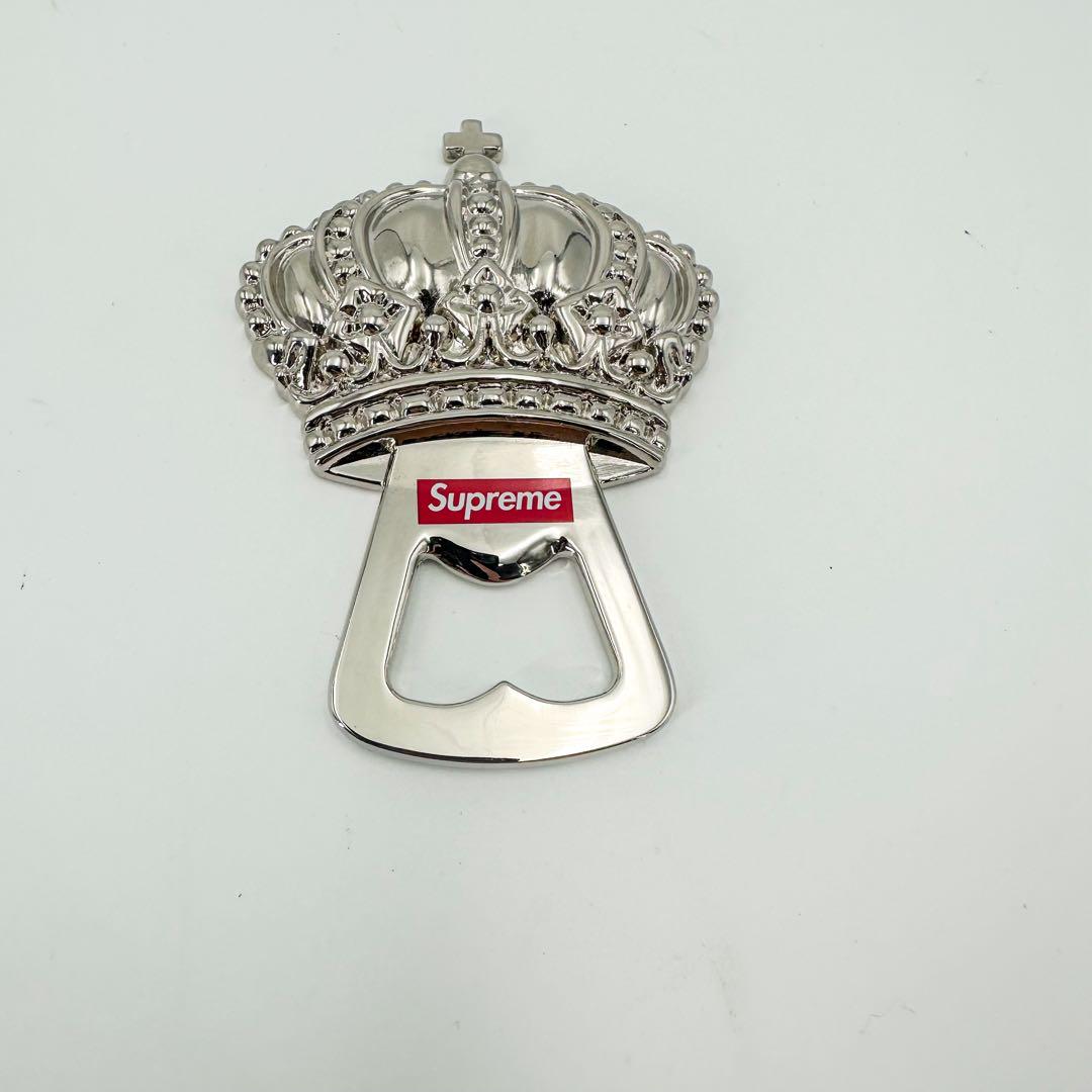 美品　シュプリーム　栓抜き　オープナー　銀　赤　バイカラー　シルバー金具