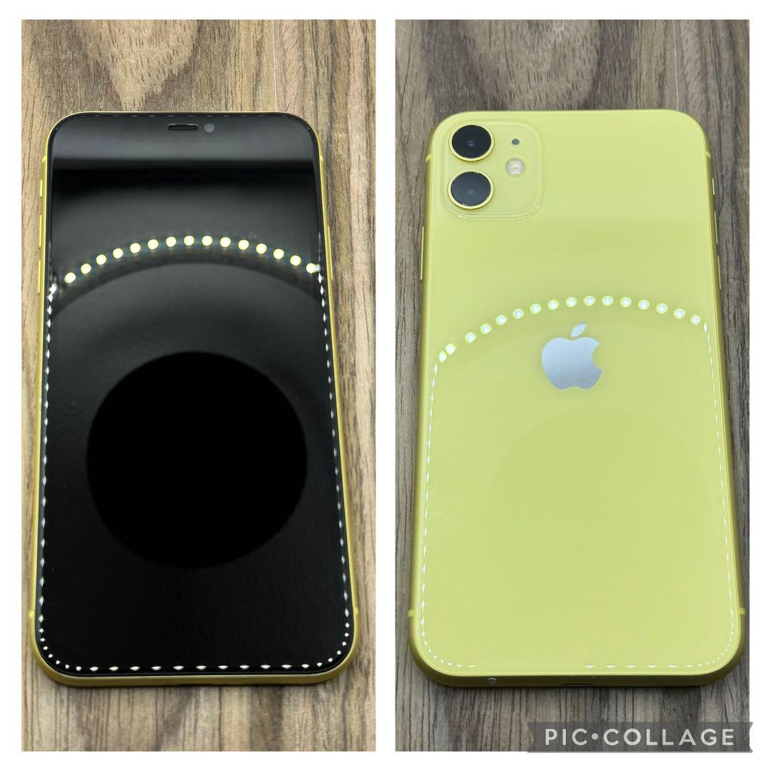 iPhone11 イエロー 256GB SIMフリー 新品バッテリー 609 - メルカリ