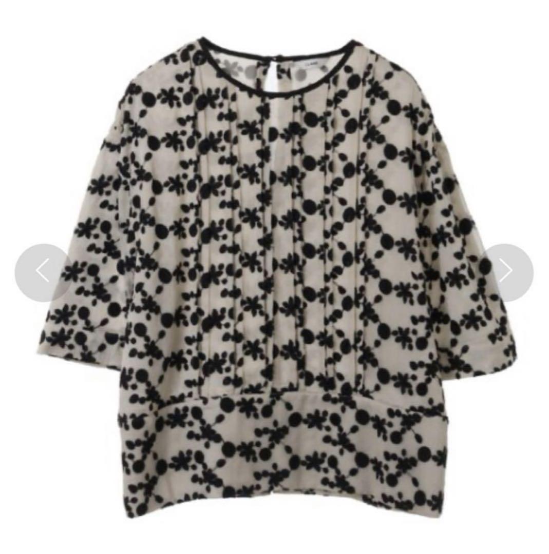 国内外の人気が集結 CLANE EMBROIDERY トップス TOPS FLOWER トップス