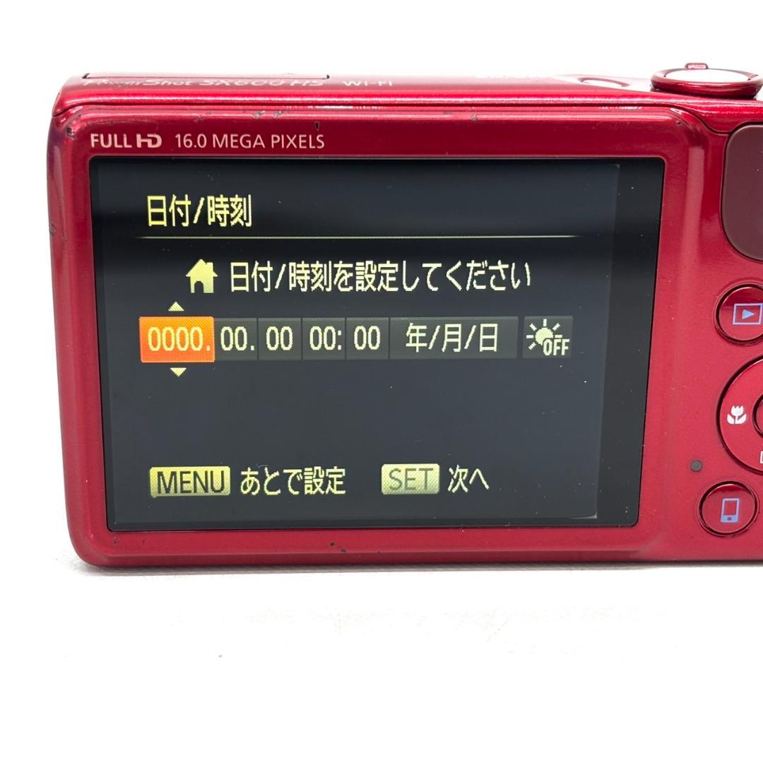 Canon PowerShot デジタルカメラ レッド SX600HS