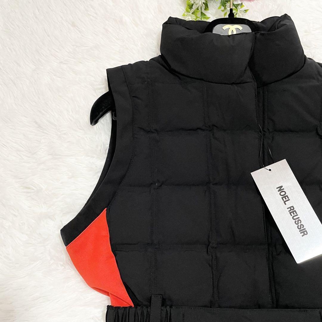 新品 NOELREUSSIR アースロゴダウンワンピース 黒 ゴルフウェア 女性 画像5